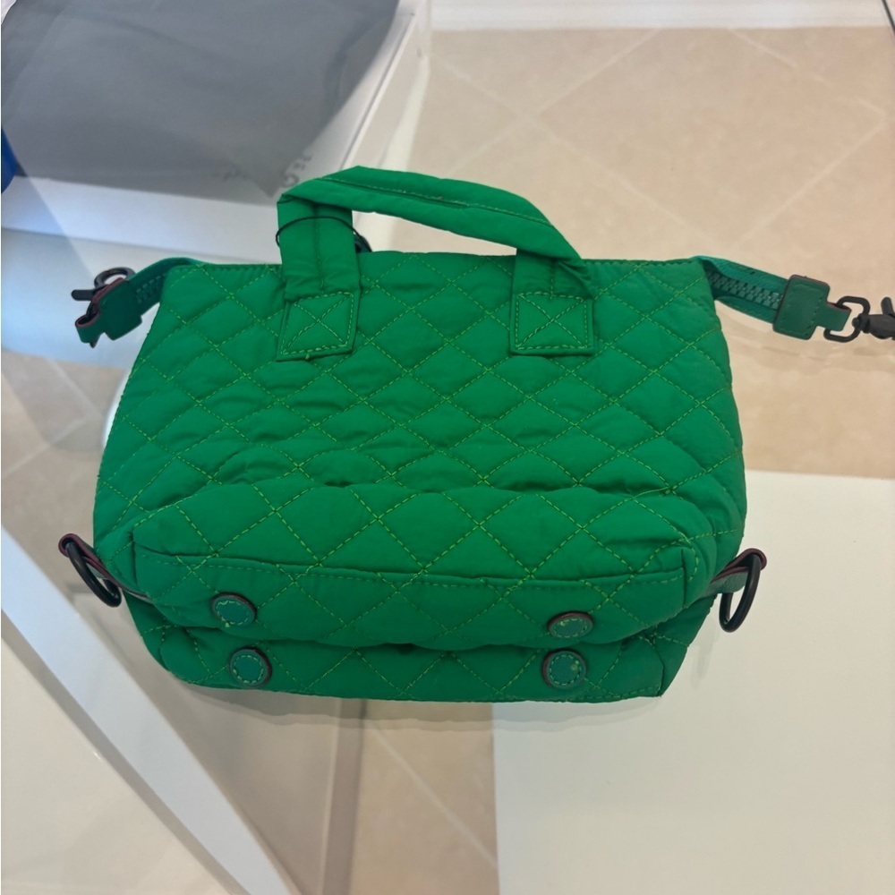 Green Quilted Women's Bag